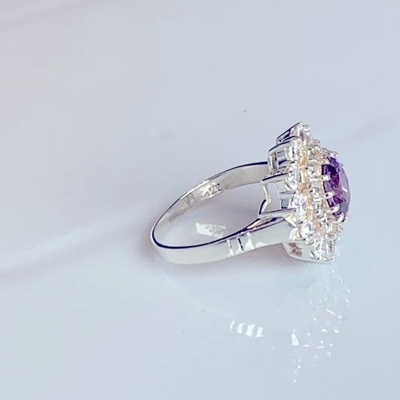 Gorgeous amethyst color, cz. 925. Silver ring❤️ - Picture 2 of 5